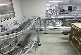 柔性輸送帶的傳輸鏈?zhǔn)侨绾斡筛邚?qiáng)度工程塑料制成的？